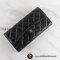 Chanel Wallet Sarah Classic Long Black 2พับ