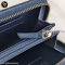 Chanel Zippy Medium Carvier Navy Wallet GHW