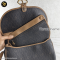 Christian Dior Halfmoon Flap Crossbody in Black/Tan Honeycomb Coated Canvas Vintage GHW