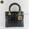 Christian Dior Lady Patent Light Beige GHW 10 Vintage