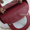 Christian Dior	Mini Lady Dior Burgundy Lambskin Cannage