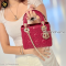 Christian Dior	Mini Lady Dior Burgundy Lambskin Cannage