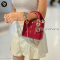 Christian Dior	Mini Lady Dior Burgundy Lambskin Cannage