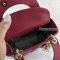 Christian Dior	Mini Lady Dior Burgundy Lambskin Cannage