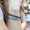 Christian Dior Oblique Bangle Set Silver/Ruthenium แบรนด์เนมมือสอง
