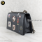 Christian Dior Paradise Diorama Flap Bag Black calfskin แบรนด์เนมมือสอง