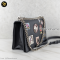 Christian Dior Paradise Diorama Flap Bag Black calfskin แบรนด์เนมมือสอง