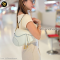Unuesd Christian Dior	Saddle Bag Medium White Grained Calfskin	Calf
