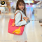 Coach Bonnie Cashin Fuchsia Orange Canvas Tote Cash Carry 13379