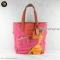 Coach Bonnie Cashin Fuchsia Orange Canvas Tote Cash Carry 13379