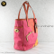 Coach Bonnie Cashin Fuchsia Orange Canvas Tote Cash Carry 13379