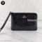 Coach Corner zip wristlet in signature debossed patent leather