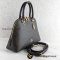 Coach Women's 2558 Katy Signature Leather Dome Satchel Bag Handbag (Brown/Black)