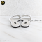 Dolce&Gobbana White Braided Leather Flat Slides