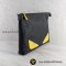 Fendi (ดำเหลือง) 7VA470 A8V9 F0R2A Medium Messenger East/West Cuoio