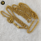 Chanel Chanel gold braid necklace with CC fob. Measures 78″ total.
