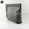 Goyard Conti Pouch Goyardine Canvas, Chevroches Calfskin • Black