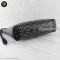 Goyard Conti Pouch Goyardine Canvas, Chevroches Calfskin • Black