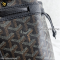 Goyard Petit flot handbag black canvas black leather