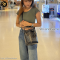 Goyard Petit flot handbag black canvas black leather