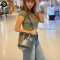 Goyard Petit flot handbag black canvas black leather