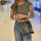 Goyard Petit flot handbag black canvas black leather
