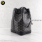 Goyard Petit flot handbag black canvas black leather