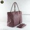 Goyard	Saint Louis PM Bag In Goyardine Canvas-Chevroches Calfskin With Palladium Hardware Burgundy