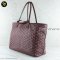 Goyard	Saint Louis PM Bag In Goyardine Canvas-Chevroches Calfskin With Palladium Hardware Burgundy