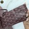 Goyard	Saint Louis PM Bag In Goyardine Canvas-Chevroches Calfskin With Palladium Hardware Burgundy