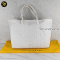 Goyard Saint Louis Tote Bag White Coated Canvas Leather Shoulder handbag Purse