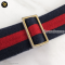 Gucci 181092 GG Canvas Red Navy Blue Messenger Bag