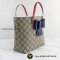 Gucci 457232 Tote Bag GG Suprem Children's Ribbon Design Ladies