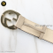 Gucci Belt GG Cream Leather Gold Interlocking G Buckle Belt