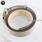 Gucci Belt GG Cream Leather Gold Interlocking G Buckle Belt
