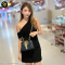 Gucci Black Leather Mini Web Chain Sylvie Shoulder Bag