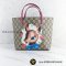 Gucci Childrens Bambi Tote Bag 410812 leather GG Supreme Pink