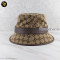 New Gucci GG Canvas Bucket Hat Beige Brown