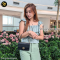Gucci GG Interlocking Wallet On Chain Calf ดำ แบรนด์เนมมือสอง