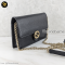 Gucci GG Interlocking Wallet On Chain Calf ดำ แบรนด์เนมมือสอง