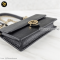 Gucci GG Interlocking Wallet On Chain Calf ดำ แบรนด์เนมมือสอง