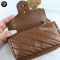 Gucci GG Marmont Super Mini Leather Crossbody Bag Brown แบรนด์เนมมือสอง