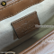 Gucci GG Marmont Super Mini Leather Crossbody Bag Brown แบรนด์เนมมือสอง