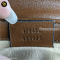 Gucci GG Marmont Super Mini Leather Crossbody Bag Brown แบรนด์เนมมือสอง