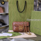 Gucci GG Marmont Super Mini Leather Crossbody Bag Brown น้ำตาล แบรนด์เนมมือสอง