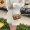 Gucci GG Marmont Super Mini Leather Crossbody Bag Brown น้ำตาล แบรนด์เนมมือสอง