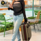 Gucci GG Supreme Suitcase Travel Bag Beige 131170 Canvas แบรนด์เนมมือสอง