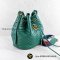 Used Gucci GG Marmont quilted leather bucket bag Green
