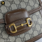 Gucci Horsebit 1955 GG Supreme Canvas Mini Bag Beige Ebony