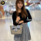 Gucci Kid Blue Gingham Bow Tote